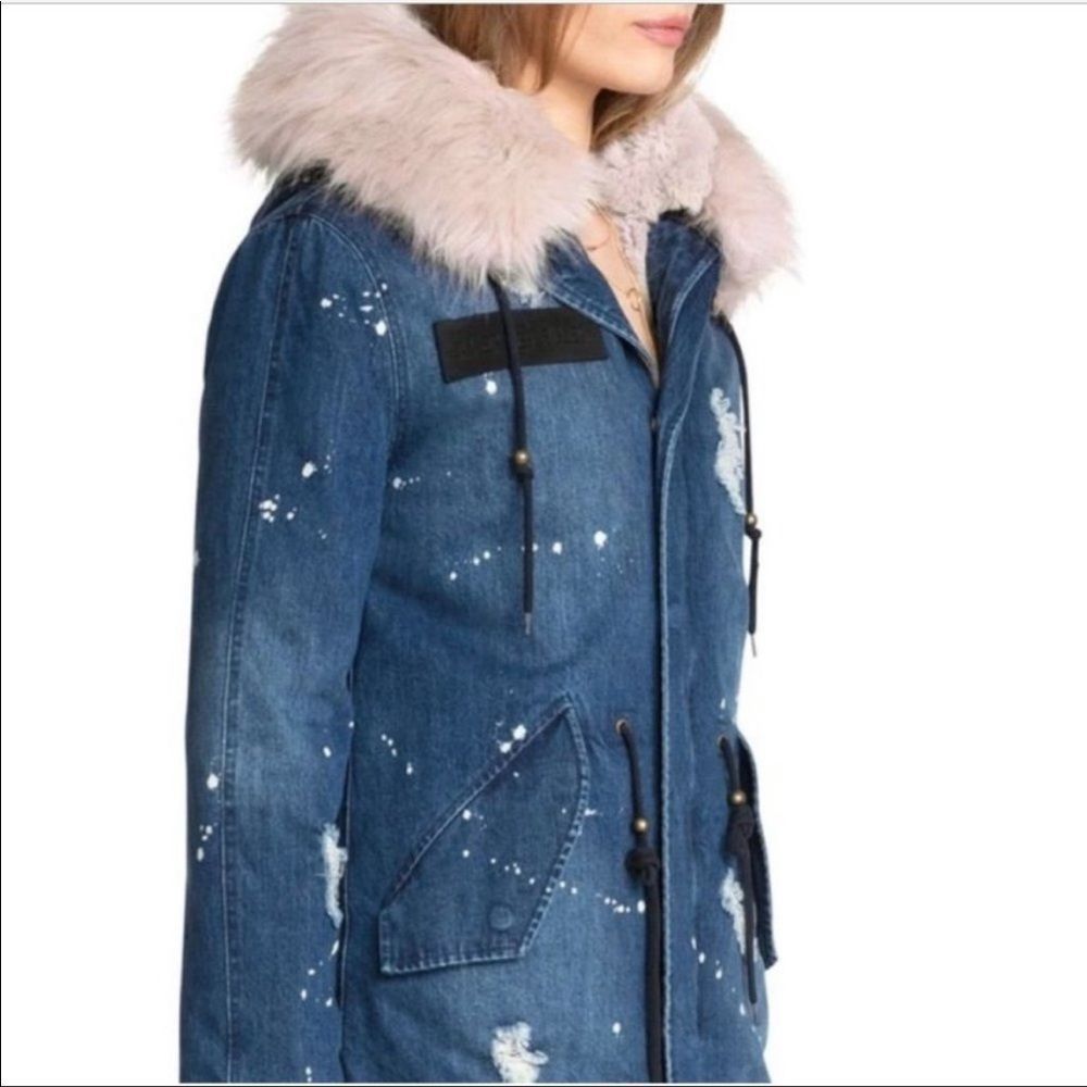 2N1 Denim Fur Parka